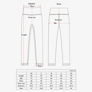 Leggings imprimés en denim sublimés pour femmes, vêtements de sport élégants et confortables à taille croisée, pantalons en coton de taille XL, approvisionnement ODM - Product Image 6