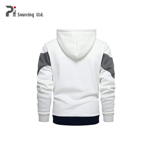 2023 nouveauté hommes 100% coton Slim Fit couleur unie fermeture éclair sweats à capuche avec le meilleur prix direct de l'usine du Bangladesh - Product Image 2