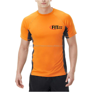 Protector de sarpullido de manga corta para hombre, diseño personalizado, secado rápido, para Fitness, gimnasio, entrenamiento - Product Image 5