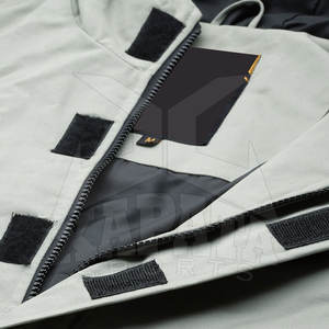 Chaqueta Anorak cortavientos de invierno para hombre con capucha de color sólido Logotipo personalizado Nuevo estilo - Product Image 5