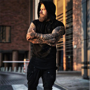 Vente en gros 100% coton hommes Gym débardeurs haute qualité respirant Fitness gilet décontracté musculation Vintage tricoté conception OEM - Product Image 2