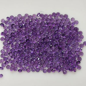 Améthyste africaine naturelle 3,5 mm, taille ronde brillante, meilleure qualité, pierres précieuses en vrac pour la fabrication de bijoux - Product Image 5