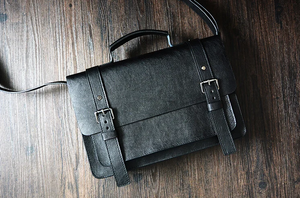 Mallette en cuir véritable faite à la main pour les voyages d'affaires Doublure en polyester-Prix du fabricant de l'Inde Affaires en Inde - Product Image 2