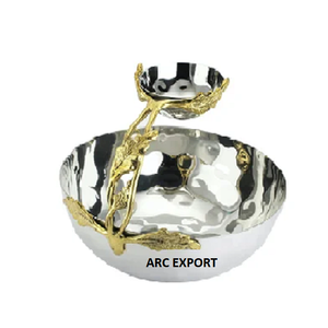 Argent Brillant Couleur De Luxe Perlé En Gros Fantaisie Décoratif Moderne Avec Joint Mignon Mini Bols Pour Bol Décoratif De Table - Product Image 1