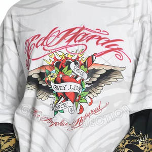 เสื้อยืดแนวสตรีทสองชั้นทันสมัยเสื้อยืดผ้าฝ้าย100% ผู้หญิงสองชั้นเสื้อมีชั้นน้ำหนักเบาสำหรับสไตล์ประจำวัน - Product Image 5