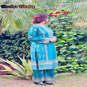 Robes pakistanaises 2 pièces salwar kameez en velours pour femmes, salwar kameez prêt-à-porter de haute qualité, vêtements de style islamique pour femmes - Product Image 1