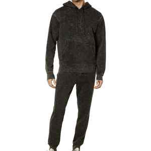 Chándal de lavado ácido para hombre anticontracción, chándal de lavado ácido cómodo y exigente con logotipo personalizado, servicio OEM - Product Image 6