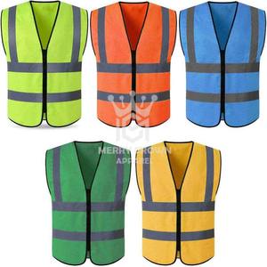 Wholesale Customized Logo Reflective working Vest Polyester <b>Work</b> Wear with Pocket for Outdoor Use Hot Sale - Product Image 6
