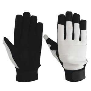 Breathable Anti-Static Mechanic Work Gloves with Safety Cuff Polyester <b>10</b>-<b>inch</b> Length - Product Image 1
