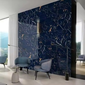 Carreaux de porcelaine polis à double chargement bleu Portoro Super Series brillant de grande taille 600x1200 de qualité supérieure - Product Image 1