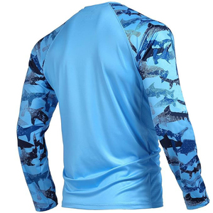 Chemise de pêche à manches longues Sublimation personnalisée Protection UV UPF 50 + chemise de pêche vêtements de pêche pour hommes Jersey - Product Image 6