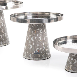 ชุดที่ตั้งไข่มุกสำหรับวางเค้กช็อกโกแลต3ชิ้นทำในเวียดนาม - Product Image 3