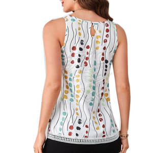 Camisetas sin mangas de diseño casual OEM con técnica de sublimación lavada, de buena calidad, hechas a medida, para mujer, transpirables, para verano. - Product Image 6