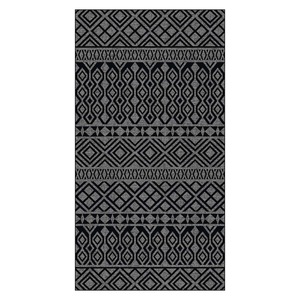 <b>RUGS</b> DEPOT LXDP-0941 Wholesale <b>Charcoal</b> <b>Grey</b> Modern Vintage Digital Printed Machine Washable Chenille Area <b>Rug</b> Non Slip - Product Image 1