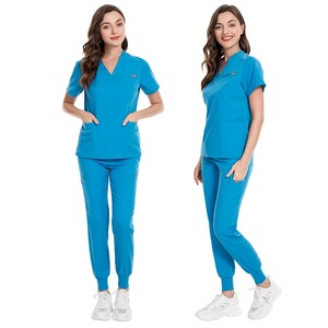 2025 conjuntos de uniformes de Hospital Unisex, uniformes médicos de punto de alta calidad, uniformes de enfermera aptos para hombres y mujeres, uniformes de Hospital de nuevo estilo - Product Image 2