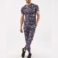 T-shirt tactique camouflage pour homme en coton doux et fibre de bambou, coupe classique, respirant, prêt pour le terrain et la ville