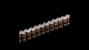 Pulsera de Tenis con Diamantes Cultivados en Laboratorio, Diseño de Corazón |   OEM/ODM Personalizado Disponible - Product Image 4