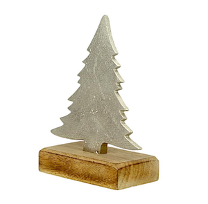 Árbol de Navidad de Metal con Acabado Plateado, Hecho a Mano, Decoración para el Hogar, Nuevo, Ideal para Decoración del Hogar y Regalo, Hecho en India - Product Image 3