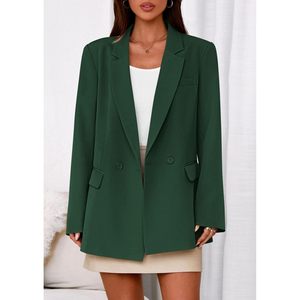 Trajes de Hombre para Oficina, Estilo Casual de Negocios, Chaquetas de Manga Larga con Solapa y Bolsillos, Blazers Cruzados, Esmoquin de Lino/Algodón, 2026 - Product Image 1