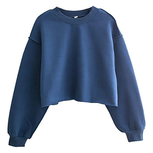 Sudaderas con Capucha Cortas de Punto Estampadas para Mujer, con Logotipo Frontal, Fabricante Personalizado, Ropa Urbana - Product Image 2