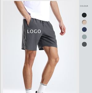 กางเกงขาสั้นผ้าแคนวาสสำหรับวิ่งออกกำลังกายในฤดูร้อนของผู้ชายผ้าแคนวาสแบบแห้งเร็วพร้อมโลโก้ปรับแต่งได้ดีไซน์ลายสินค้าระบายอากาศได้ - Product Image 6