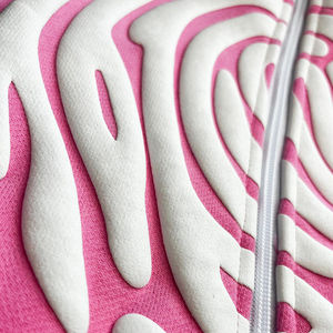 Vente en gros de sweats à capuche à fermeture éclair intégrale en coton mélangé pour l'hiver 2025, à prix avantageux, design imperméable avec strass - Product Image 2