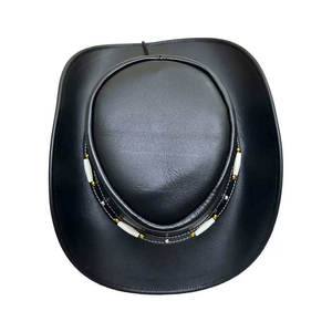 Authentic Old-School Western Look Genuine Leather <b>Hats</b> Tough Weather Resistant Travel and Outdoor Leather <b>Hats</b> - Product Image 3