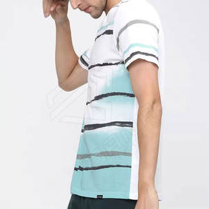 T-shirt de sport pour homme 100% coton de haute qualité en polyester respirant de grande taille col rond avec impression vierge personnalisée OEM Anti- - Product Image 3