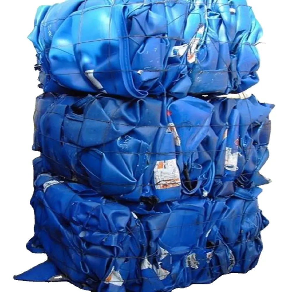 Basso prezzo Hdpe a basso prezzo Hdpe blu tamburo di plastica rottami per la vendita