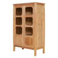 Vitrine de style design minimaliste Plusieurs étagères réglables conçues pour les meubles de décoration de salon
