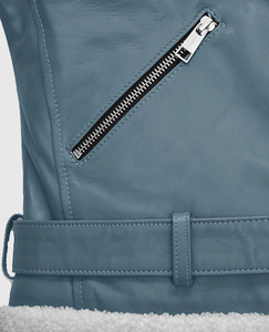 <b>Women</b> <b>Leather</b> Fur <b>Bomber</b> <b>Jacket</b> Elegant <b>Women's</b> Cowhide PU <b>Jacket</b> High Quality Wholesale Motorcycle <b>Leather</b> <b>Jacket</b> Supplier - Product Image 3