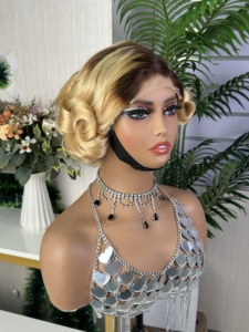 100% Raw <b>Human</b> Hair High Density 5*5 loose bouncy <b>wig</b> lace frontal <b>wig</b> - Product Image 3