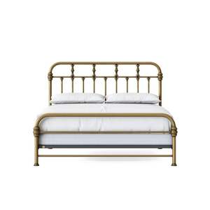 Lit en laiton artisanal au design traditionnel, parfait pour la décoration de chambre à coucher de luxe et les maisons de style historique - Product Image 1