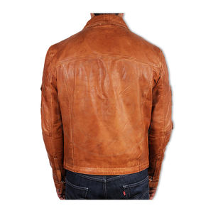 Cremallera de piel de oveja, diseño personalizado, informal, cuero genuino - Product Image 4