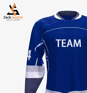 Jersey de Hockey sobre Hielo Unisex Ecológico 100% Poliéster con Nombres de Equipos Personalizados, Letras y Números Cosidos, Suéter Deportivo de Entrenamiento - Product Image 4