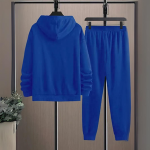 Winter <b>Men's</b> Tracksuits High Quality Custom Logo Plain Dyed Sets Fleece Fabric Available in Factory OEM and ODM Design - Product Image 3