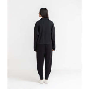 LuxeStretch Pin Stripe Half Zip Sudadera para Mujer - Product Image 5