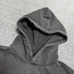 OEM personalizado cómodo Streetwear Oversized Drop hombro bordado hombres algodón Sudadera con capucha fabricante personalizado Vintage algodón capucha - Product Image 1