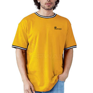 Nouveaux vêtements pour hommes à la mode taille personnalisée T-Shirt surdimensionné 100% coton Style décontracté hommes T-Shirt surdimensionné - Product Image 1