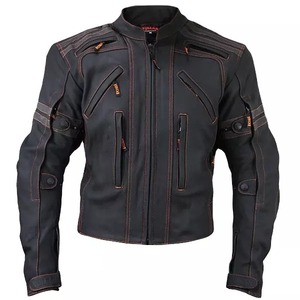 Veste de moto en cuir véritable pour la conduite Veste unisexe Top de haute qualité pour hommes imperméable à l'eau Moto et course automobile - Product Image 6