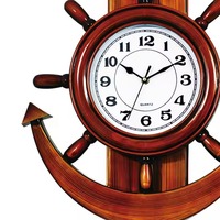 Reloj de Pared de Cuarzo de Latón Náutico Art Deco Vintage para Bodas, Hogar, Oficina y Decoración Interior Costera