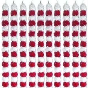 Guirnalda de caléndula de glicinia artificial de todos los colores para interior y exterior, decoración navideña, hogar, oficina, balcón, flores decorativas, plantas - Product Image 3