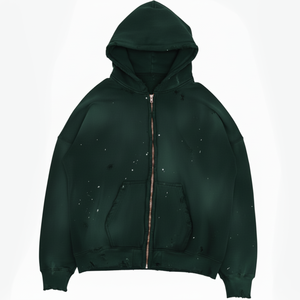 Wholesale 2025 Premium Quality Custom <b>Pullover</b> Hoodie Distressed Wash Streetwear Oversized Winter Fashion <b>Men</b> 100% Cotton - Product Image 3