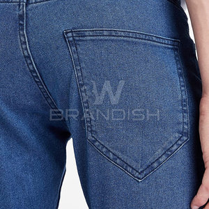 Pantalons Jeans Couleur Unie Pour Hommes Personnalisé Votre Propre Conception Pantalons Jeans pour Hommes pour la Vente en Ligne - Product Image 6