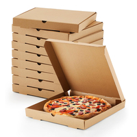Emballage en papier kraft personnalisé à bon prix Boîte Europe à emporter Boîte de pizza à emporter cajas de 12 pouces