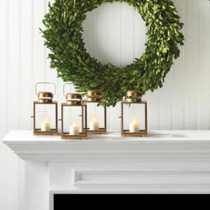 Mini farol de vela de Metal/vidrio dorado de lujo moderno para colgar y mesa, linternas decorativas para el hogar y la Navidad - Product Image 6