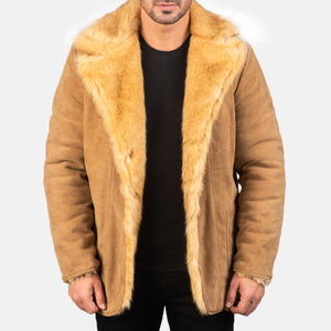 Veste en cuir pour homme à col montant, de haute qualité, vente en gros, prix de gros, vente en ligne, respirante, séchage rapide, en toile, pour l'hiver - Product Image 2