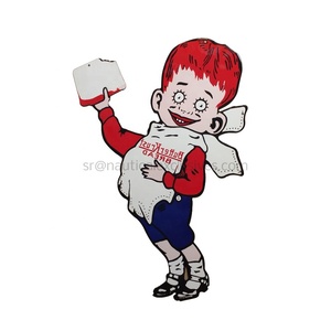 Panneaux de garage Automobile Pneus Publicité Plaque signalétique en porcelaine émaillée avec impression UV Design personnalisé Fer par NEXHUB India - Product Image 2