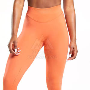 Meilleure Vente – Dernier Style – Leggings de Yoga Taille Moyenne Unis 100% Coton – Confortables, Élastiques, Séchage Rapide, Respirants, Haute Qualité, Faible MOQ - Product Image 5