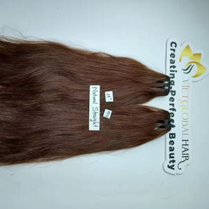 ผมคนเวียดนามแท้100% ผมแท้จากเวียดนามขายดีที่สุดผมแท้สีน้ำตาลผิวตรงจากธรรมชาติผมมนุษย์ดิบคุณภาพสูง - Product Image 1